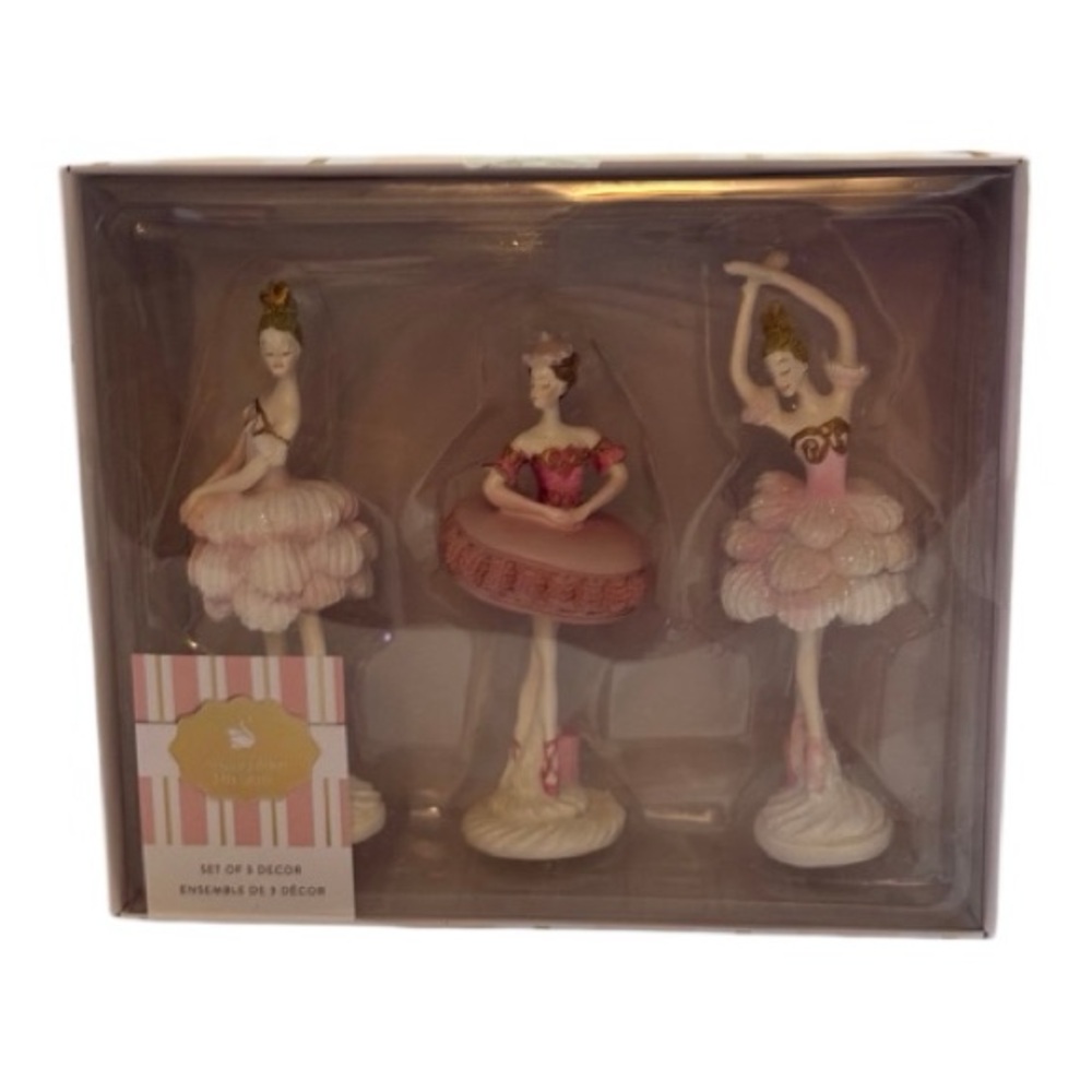 Sugarplum Dreams Set of 3 Christmas Ballerinas Nutcracker Decor